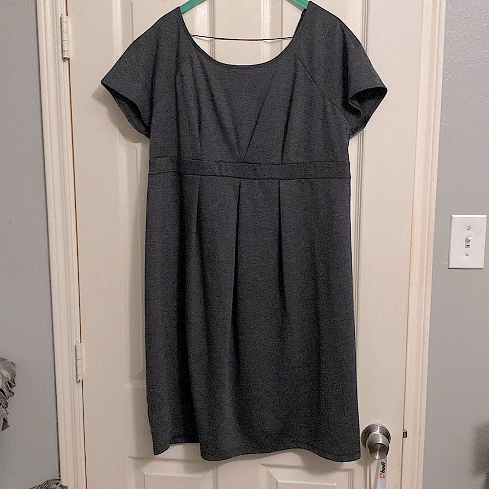 Grey maternity dress